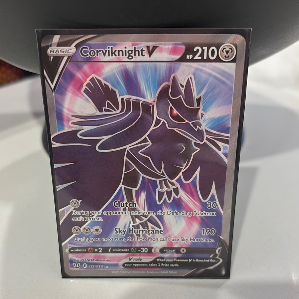 Corviknight V Sword & Shield Battle Styles 156/163 Holo Full Art Pokémon Card